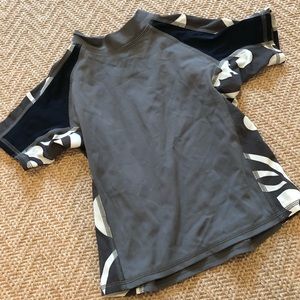 Grey/Black rashguard from Lands End